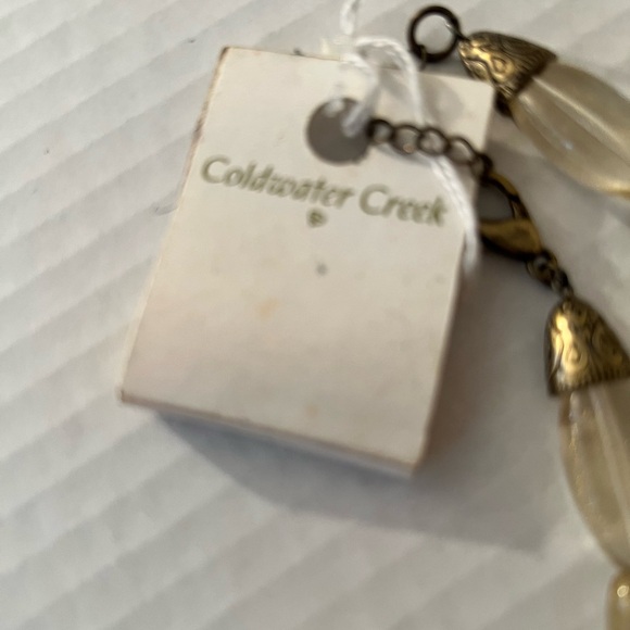 Coldwater Creek Red and Gold Statement Necklace - Picture 6 of 6